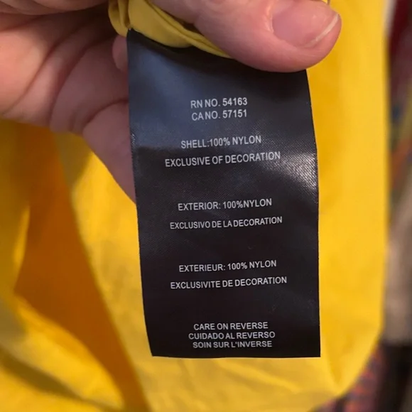 Tommy Hilfiger Bright Yellow Windbreaker - Picture 5 of 5